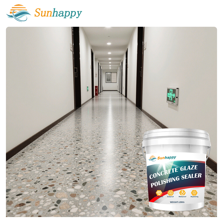 Eco-Friendly Low Voc Odorless Cement Brightener for Office School Hospital Concrete Solvent-Free Concrete Glaze Polishing Sealer