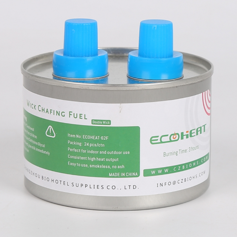 3 Hours Burning Time Twin Flame Buffet Wick Chafing Dish Fuel