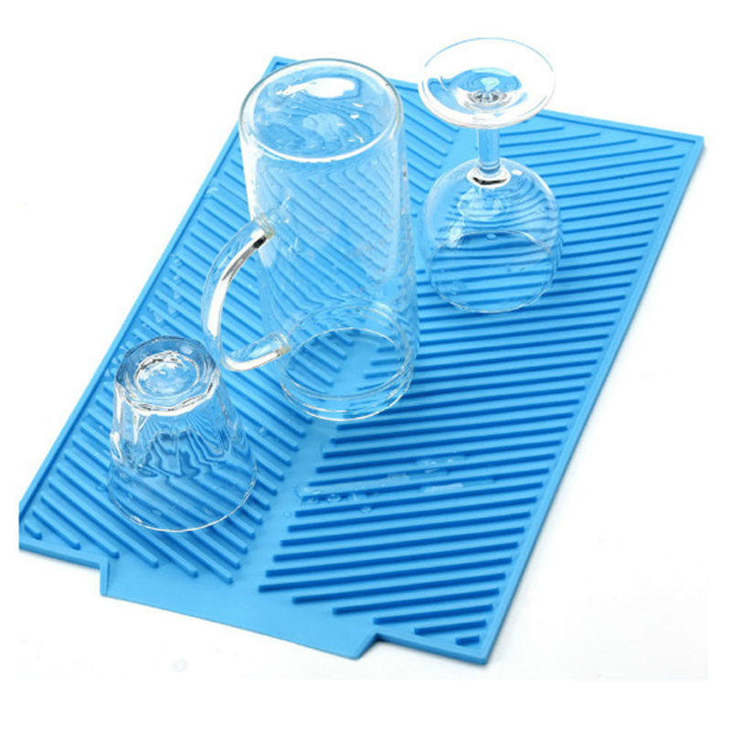 Силиконовый коврик для сушки посуды