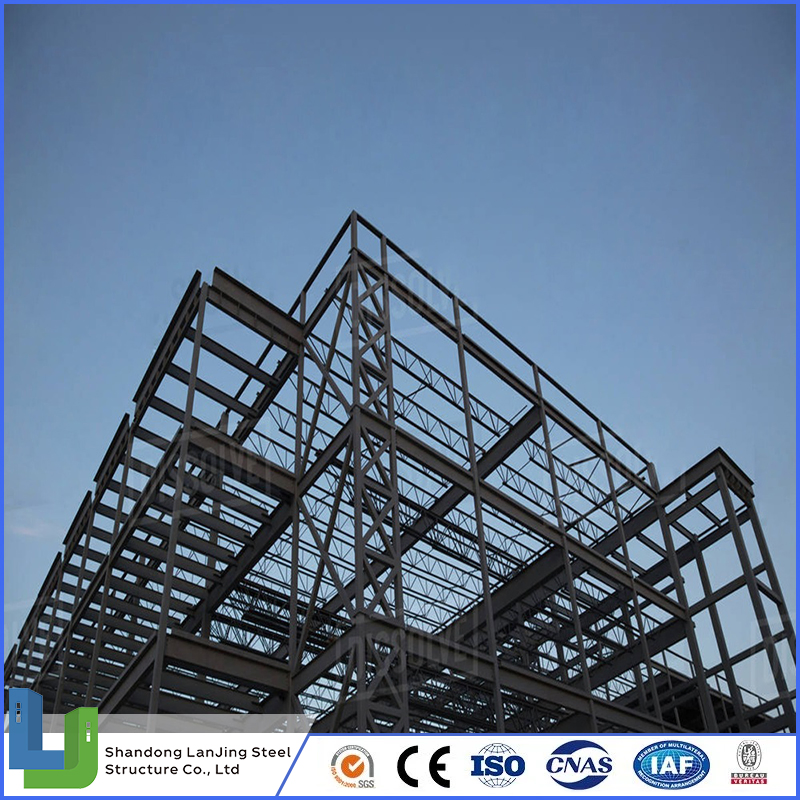 Fabrication Welded Beam Column Steel Structure Construction Galvanized Painted for Warehouse Workshop