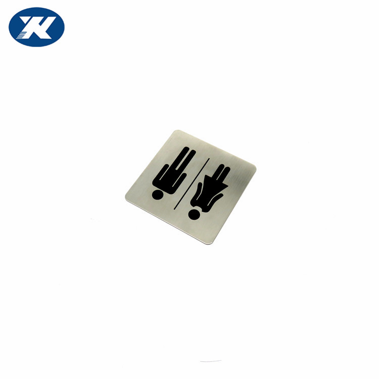 Stainless Steel Public Toilet Washroom Wc Sign Board Marking Door Sign Plate