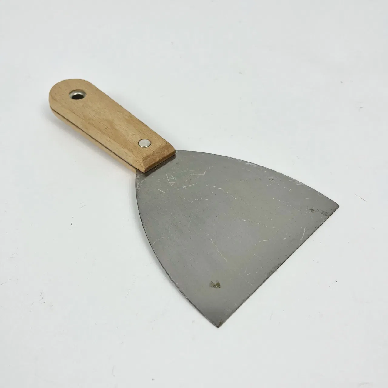 Custom Spackle Stainless Steel Wall Putty Knife Wooden Handle for Drywall Decals