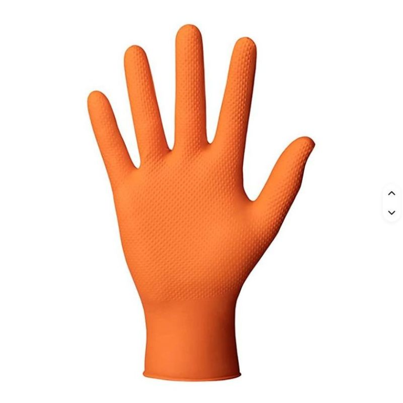 Wholesale Nitrile Diamond Pattern Gloves Disposable Industrial Gloves, Work Gloves