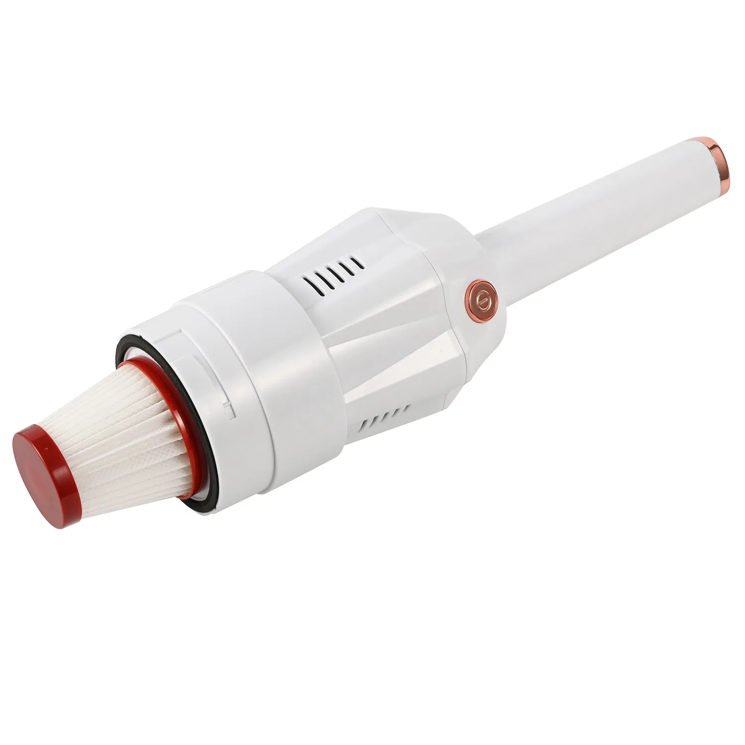Sleek and Lightweight White Hand-Held Vacuum Cleaner, 1.1kg