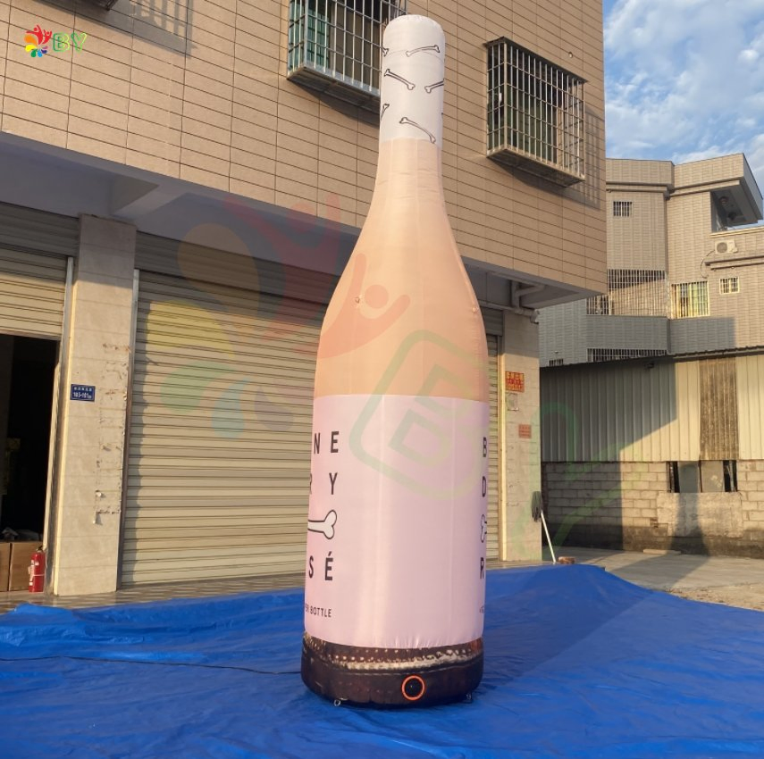 Outdoor Inflatable Wine Bottle for Advertising, Inflatable Drink Beer Bottle Inflatable Giant Champagne Bottle Model for Sale