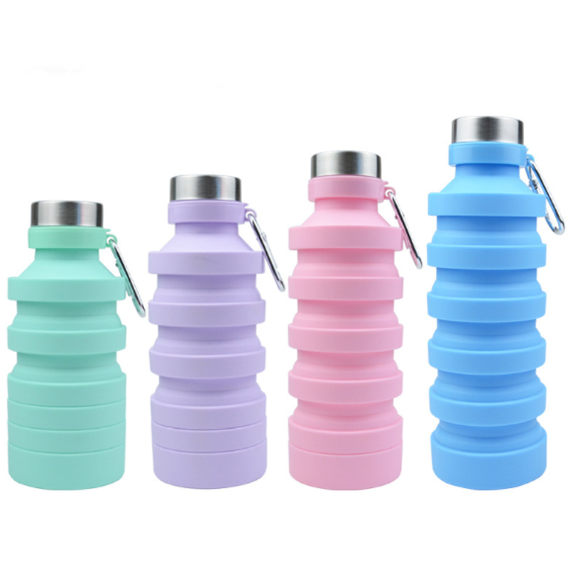 500ml Collapsible Travel Drinking Water Bottle
