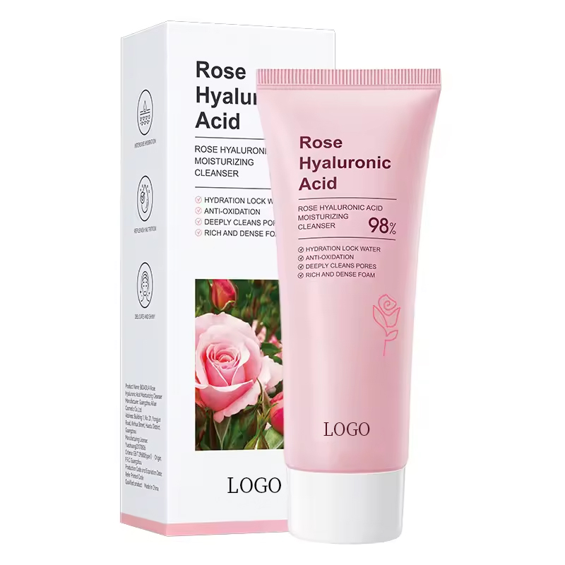 Di Tong OEM ODM Hyaluronic Acid Rose Deep Cleansing Facial Cleanser