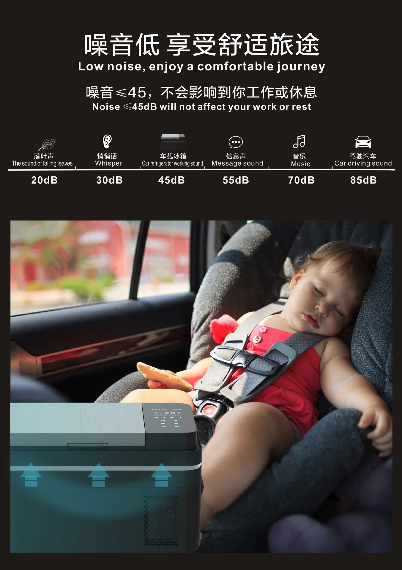 25L Portable Small 12V 220V Home Car Cosmetic Mini Fridge Refrigerator Hotel Bar Fridge