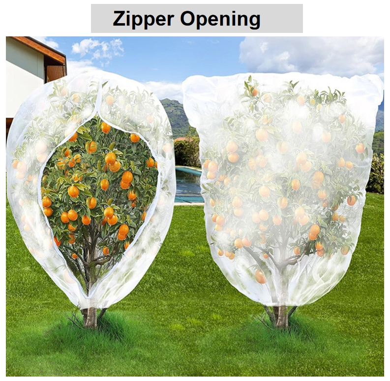 Fruits Tree Netting Bag Ultra-Fine Mesh Garden Insect Tree Cover with Drawstring