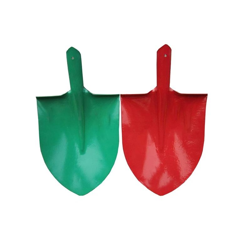 Heavy Duty Gardening Tool Spade Green Painted Shovel Heads for Farming Tools