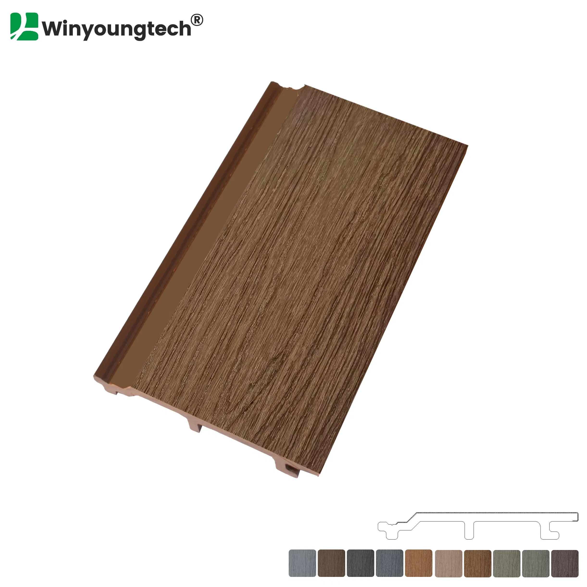 Customizable Colors Outdoor Building Material WPC Wall Panel Cladding