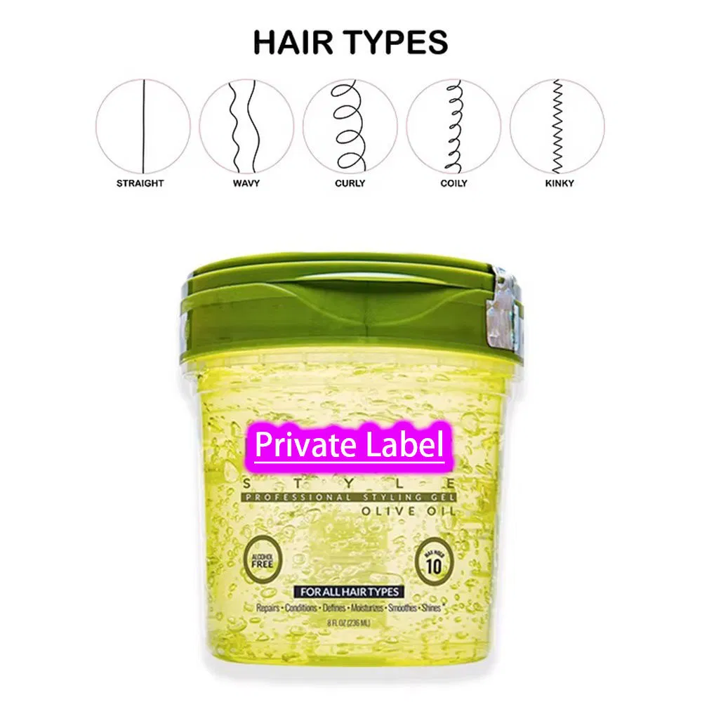 Hair Styling Waxes and Free Styling Gel with Olive Oil for Women Braiding Curly Gel Strong Hold Lock N Twist Slick Hair