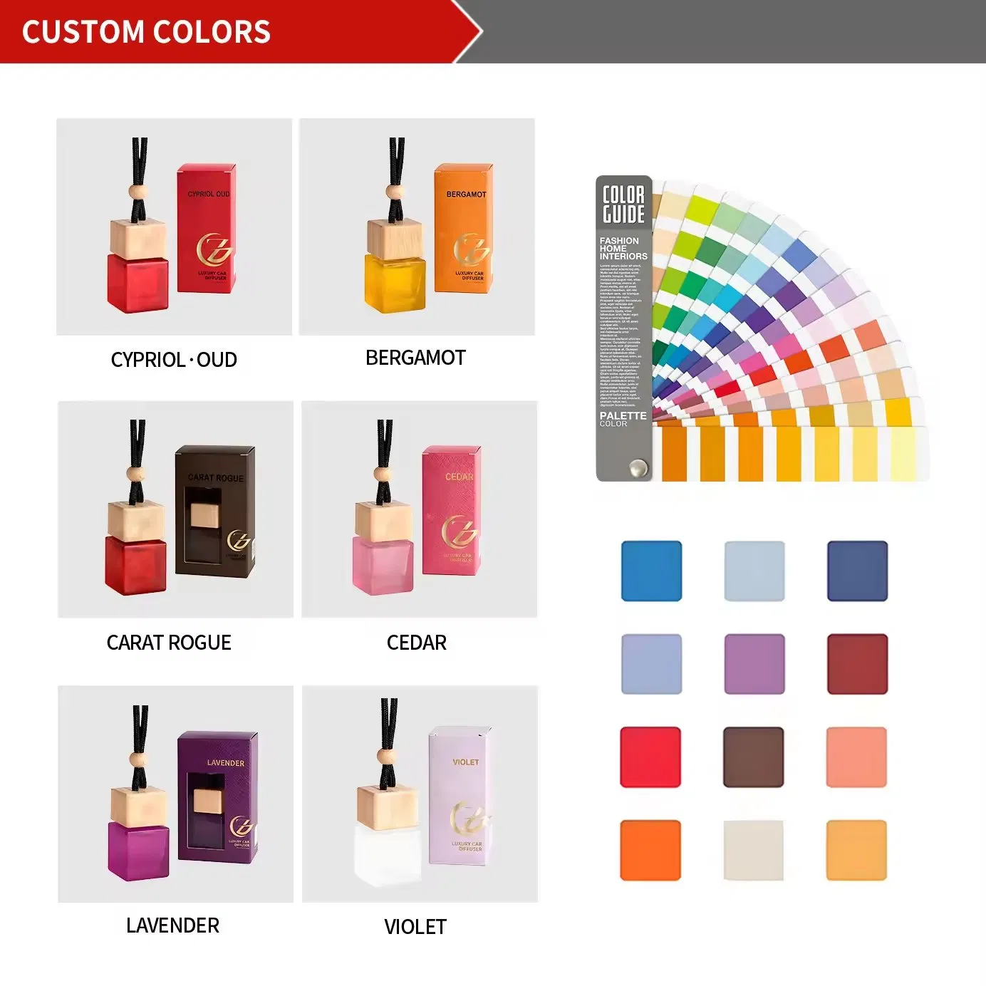 Custom Smart Car Air Freshener Odor Eliminator Wood Car Air Freshener Non Toxic Drift Hanging Car Air Freshener