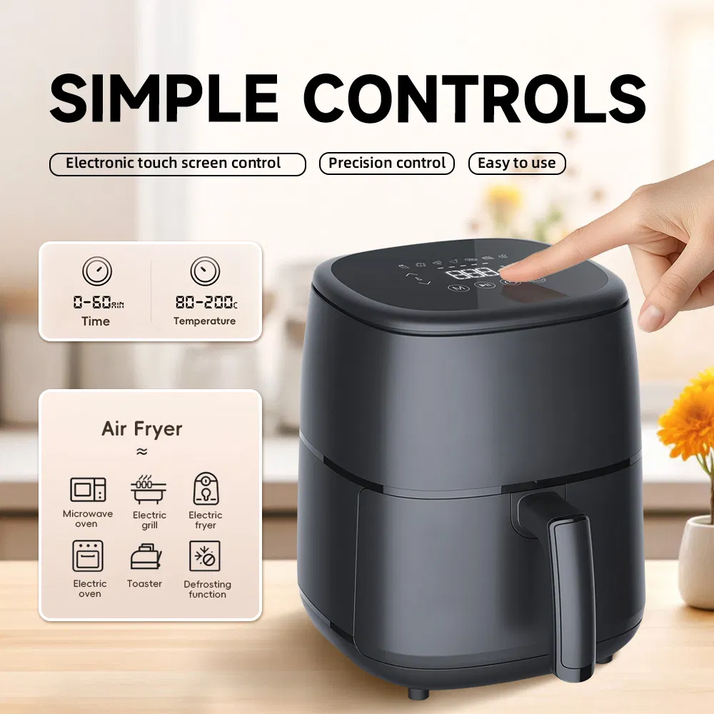 Smart 4L Touch Control Air Fryer for Healthy Cooking