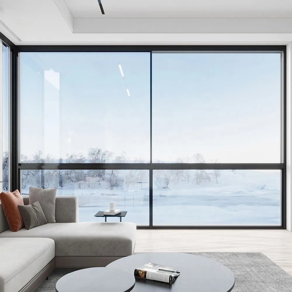 Slim Frame Thermal Break Aluminum Alloy Sliding Integrated Sound Insulation Window