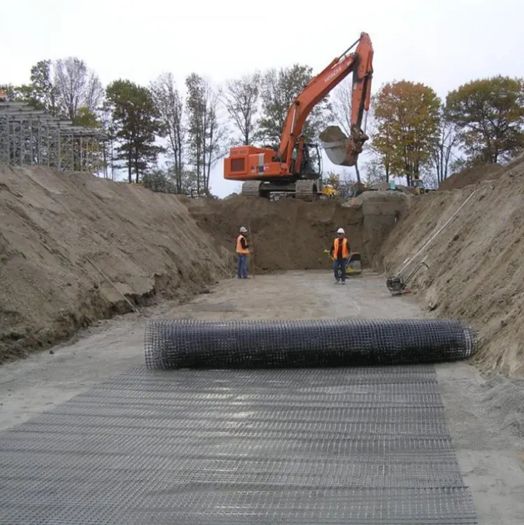 PP Geogrid Triaxial Factory Price Construction Roadbed Stable Railway Foundation Triaxial Geogrid
