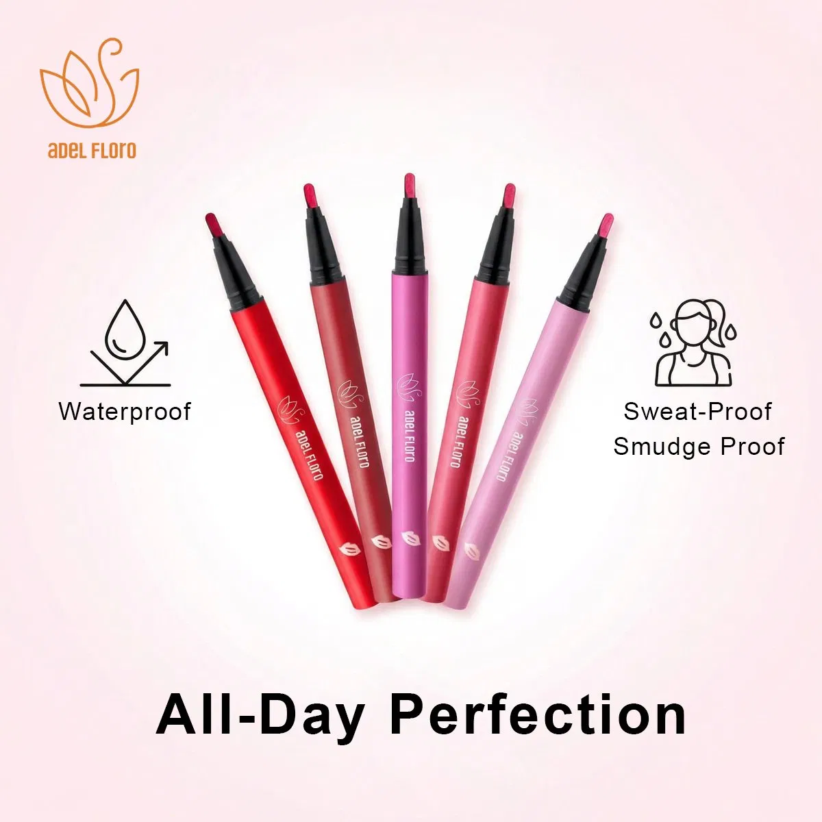 24 Hour Long Lasting Waterproof Smudge Proo Sweat-Proof Liquid Lip Liner Cosmetics