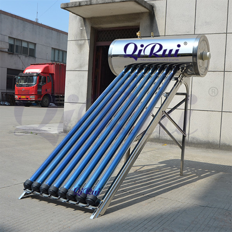 Evacuated Tube Calentador Solar Boiler Integrated Best Pressurized Geyser Direct Heating System Home Solar Energy Hot Water Heater with Copper Pipe
