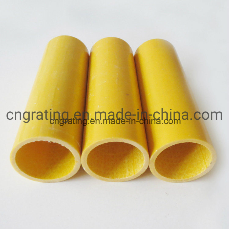 Fiberglass Chimney Pultruded Round / FRP GRP Pultrusion Section Shape Plastic Square Rectangular Hollow Tube