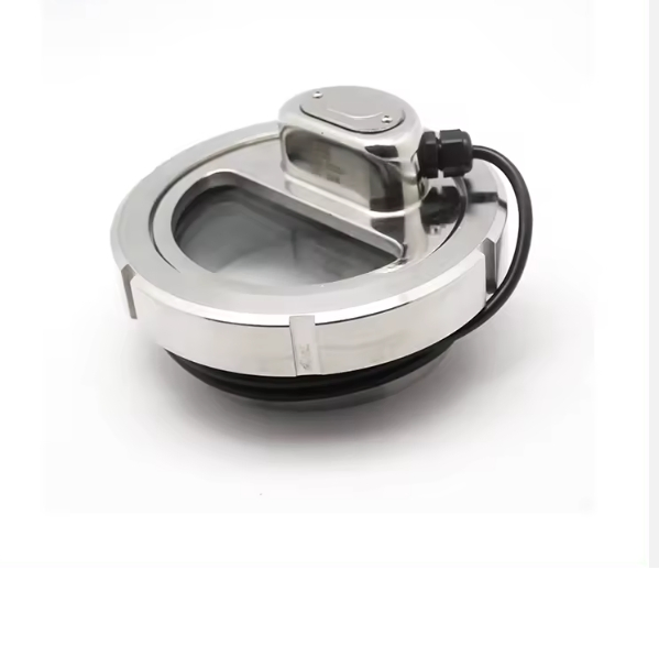 Food Grade Circular Union Sight Glass Fitting with Light