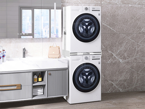 Practical Washing Machine Stacking Kit for Organized Laundry Room Space