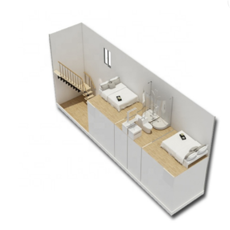 20 Feet Container Houses with One Bedroom Toilet Full Furniture