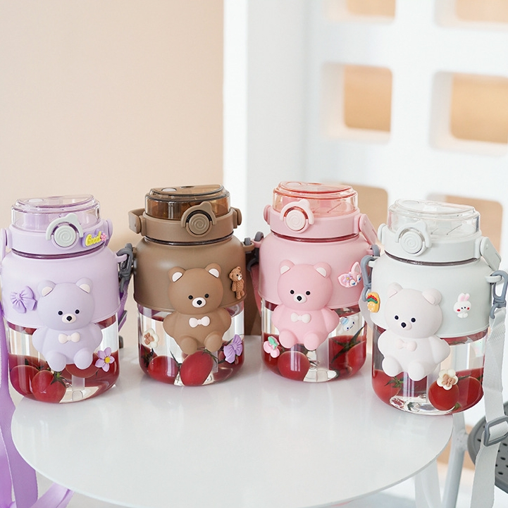 Детская пластиковая бутылка для воды, 1 л