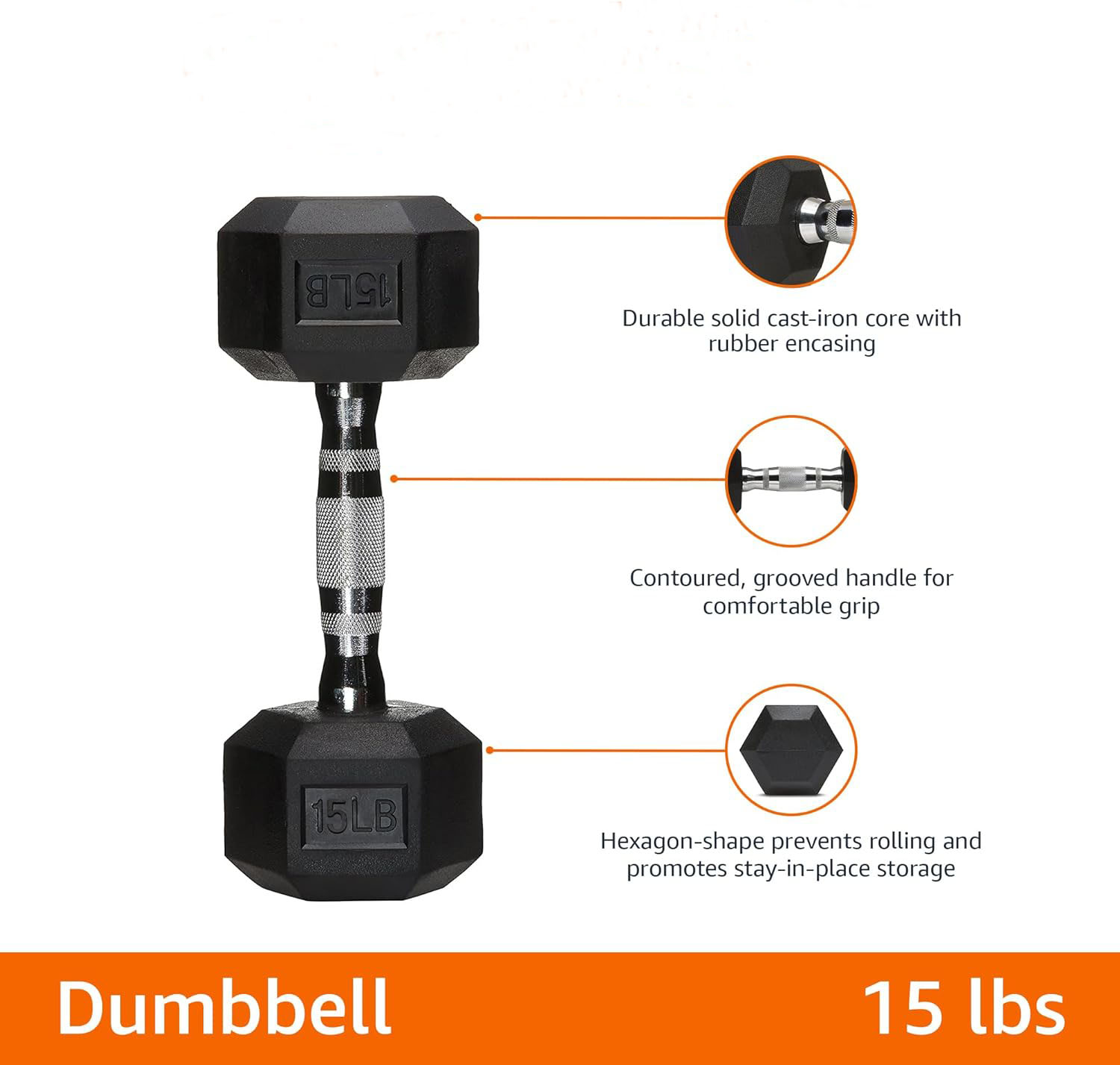 Гантели шестигранные резиновые 10-50 кг качественные для дома