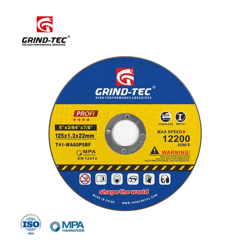 Sharp Abrasive Disc Cutting Wheel 5inch 125X1.2X22mm Professional Cut off Wheel