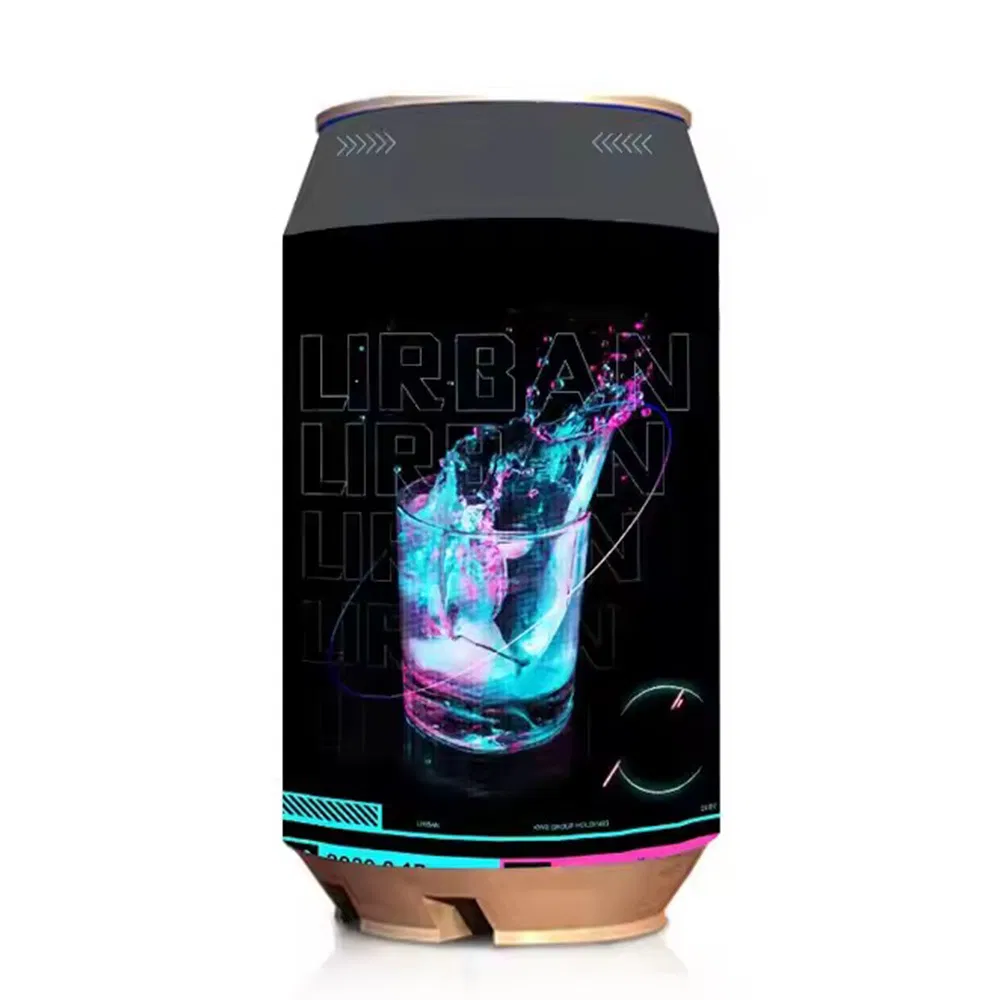 P2.5-P8 Outdoor Business Advertising LED Display Screen Soda Can Shape Curved Soft Panel Round Cylinder Video Wall