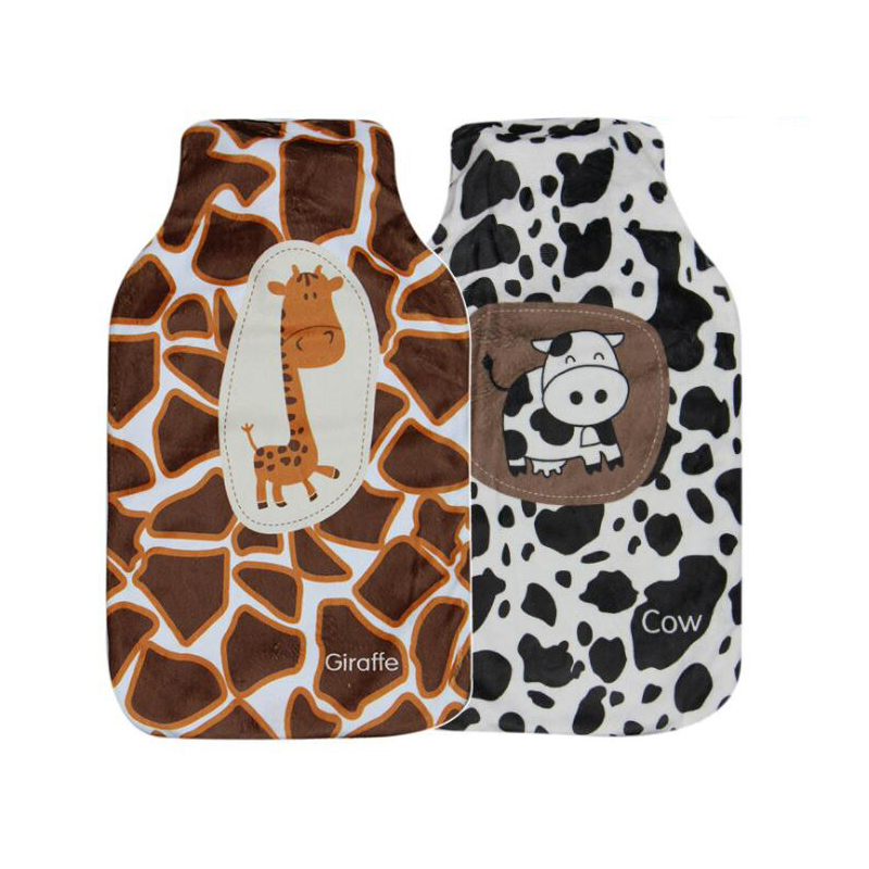 Cheap Price Custom Pattern Fleece Cover for 2 Liter BS Hot Water Bottle Rubber Hot-Water Bag