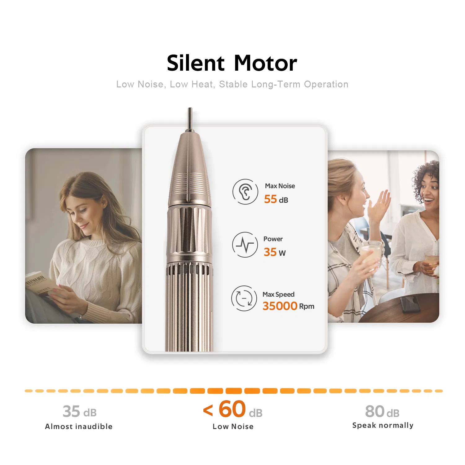 Hot China Products Wholesale Nail Drill No Heat High Speed Gel Remover Desktop Nail Machine for Salon Use