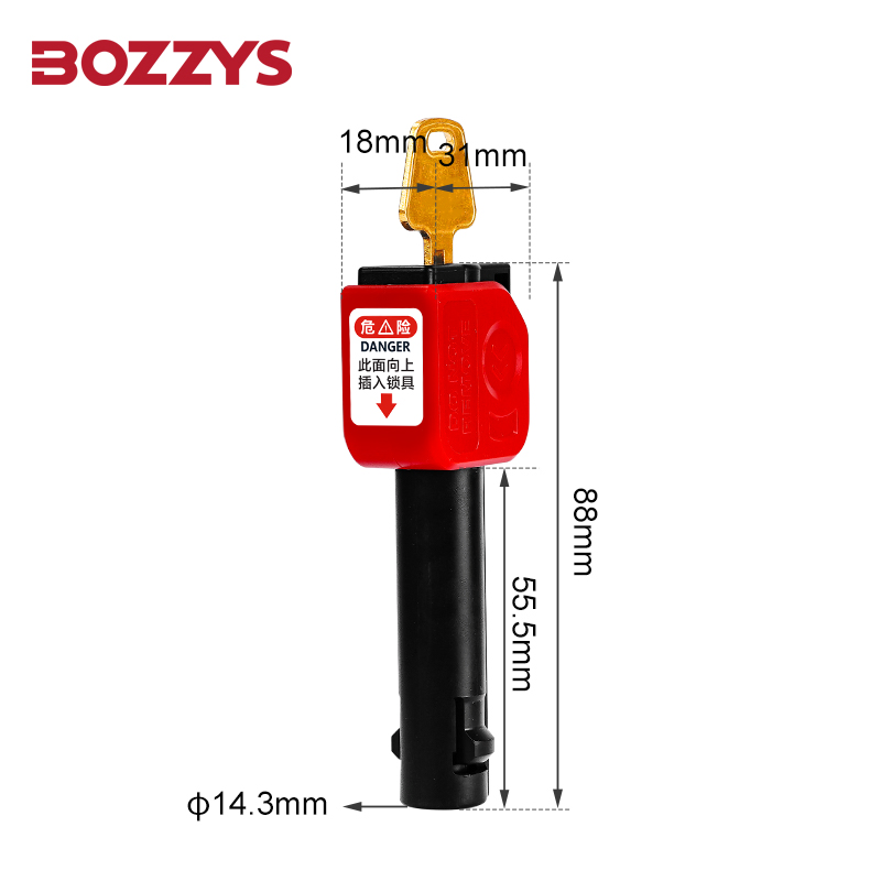 Bozzys High Quality Single Pole Industry Breakers Lock Safety Lockout Tagout Devices