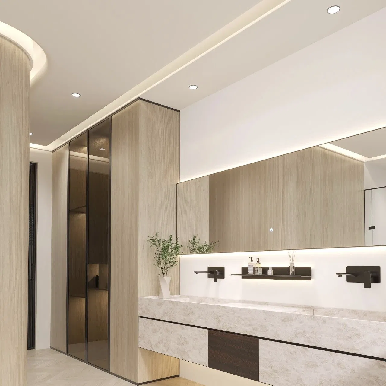 Customizable Spc Wall Panel Marble Sheet Bathroom Waterproof Board Interior Decorative Panels Spc Wall Panel