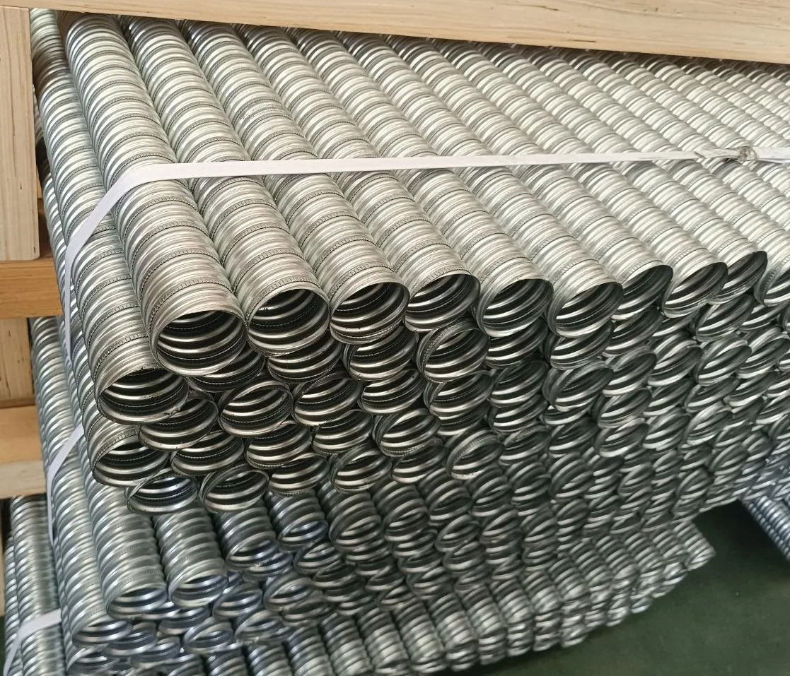 Galvanized Corrugated Pipe Post Tension Duct Metal Bellows for Construction and Bridge Spiral Pipe