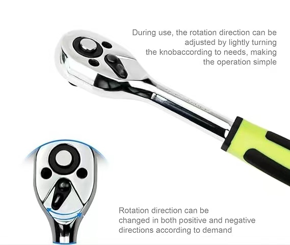 Набор головок и трещоток Middly 46 предметов, 1/4 дюйма