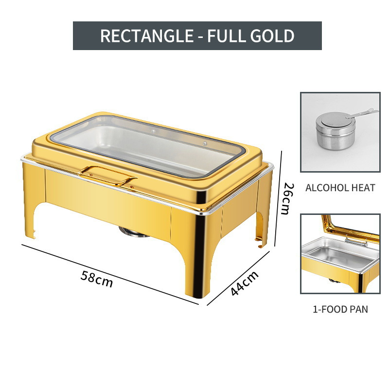 Durable and Elegant Lightweight Stainless Steel Chafing Dish for Catering Services