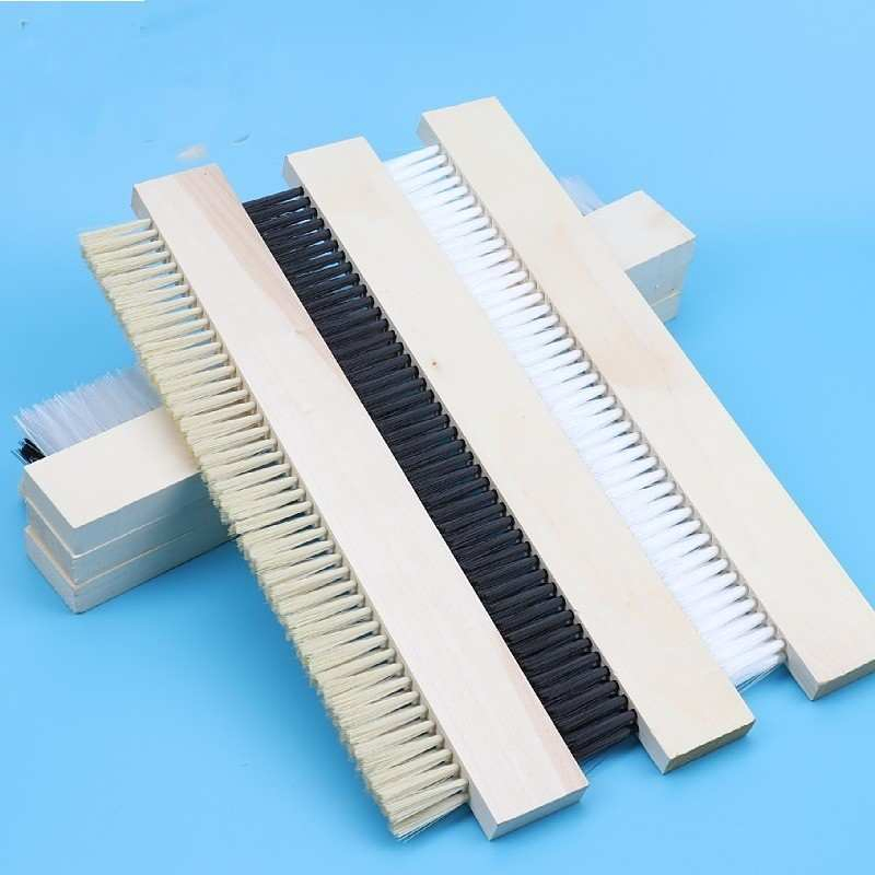 Wooden Handle with Hard Bristles, Cement Long Strip, Long Brush