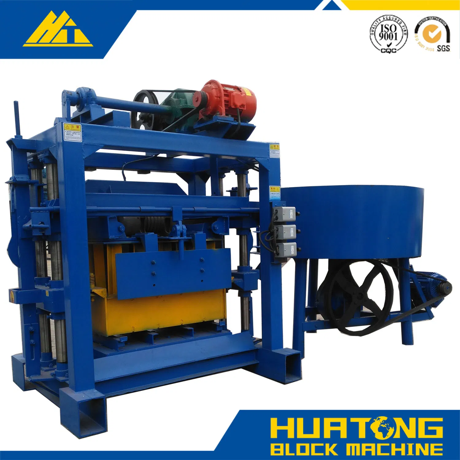 Qtj4-40 Manual Concrete Hollow Block Brick Making Machine for Paving Stones
