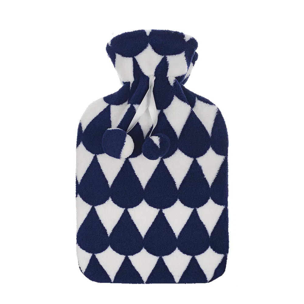 Cheap Price Custom Pattern Fleece Cover for 2 Liter BS Hot Water Bottle Rubber Hot-Water Bag