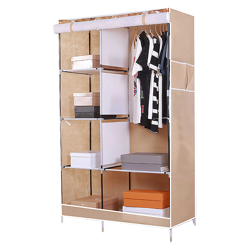 Bedroom Furniture Fabric Folding Cloth Assembly Wardrobe