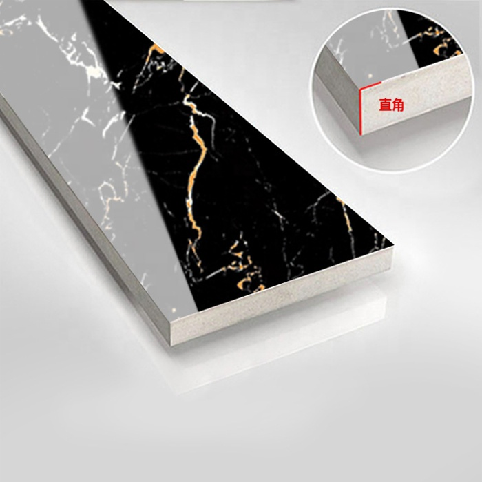 880*110mm Waterproof Ceramic Marble Floor Skirting Board Tile Trim for Home Decoration