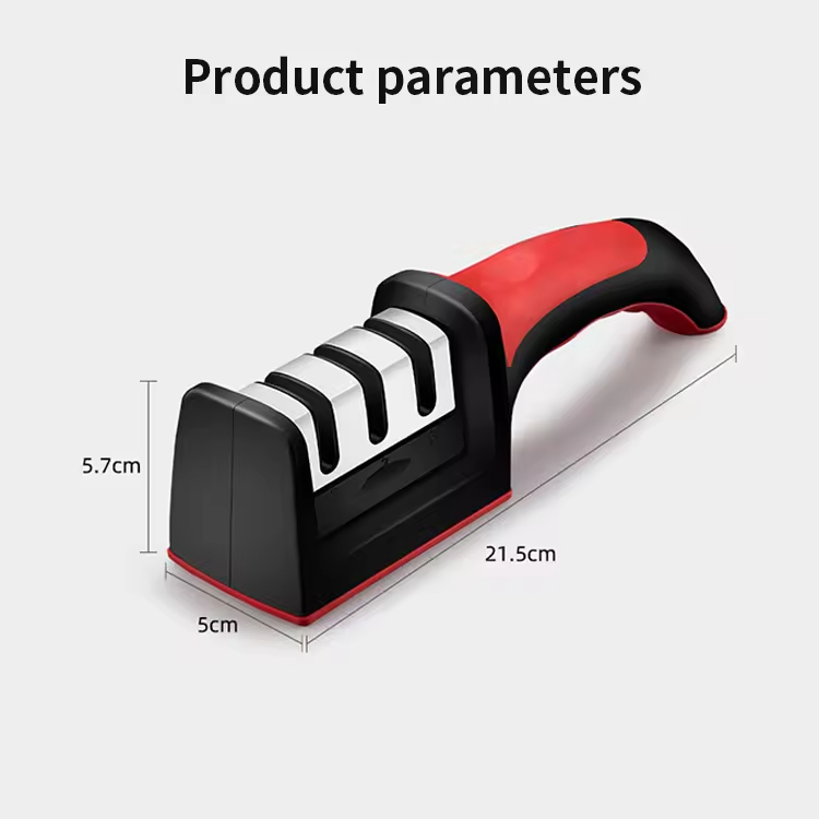 Wdf Factory Wholesale Knife Afiador De Faca Profissional Whetstone Manual Professional 3 Stage Knife Sharpener