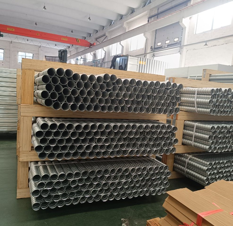 40-130 mm Post-Tensioning Duct Building Embedded Metal Bellows Large Diameter Concrete Bellows