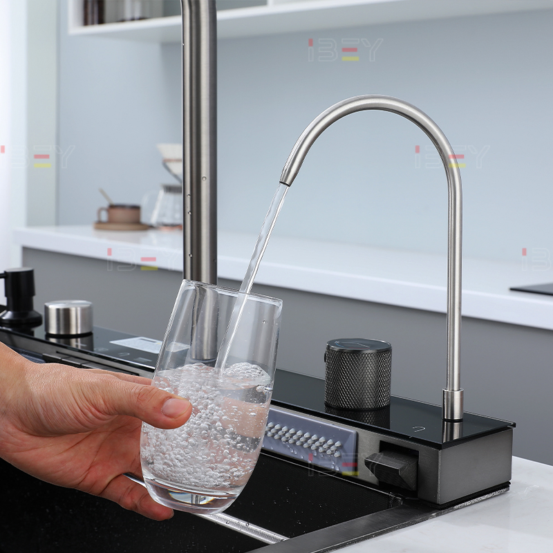 Multi-Functional 304 Stainless Steel Kitchen Sink with Plastic-Body Faucet