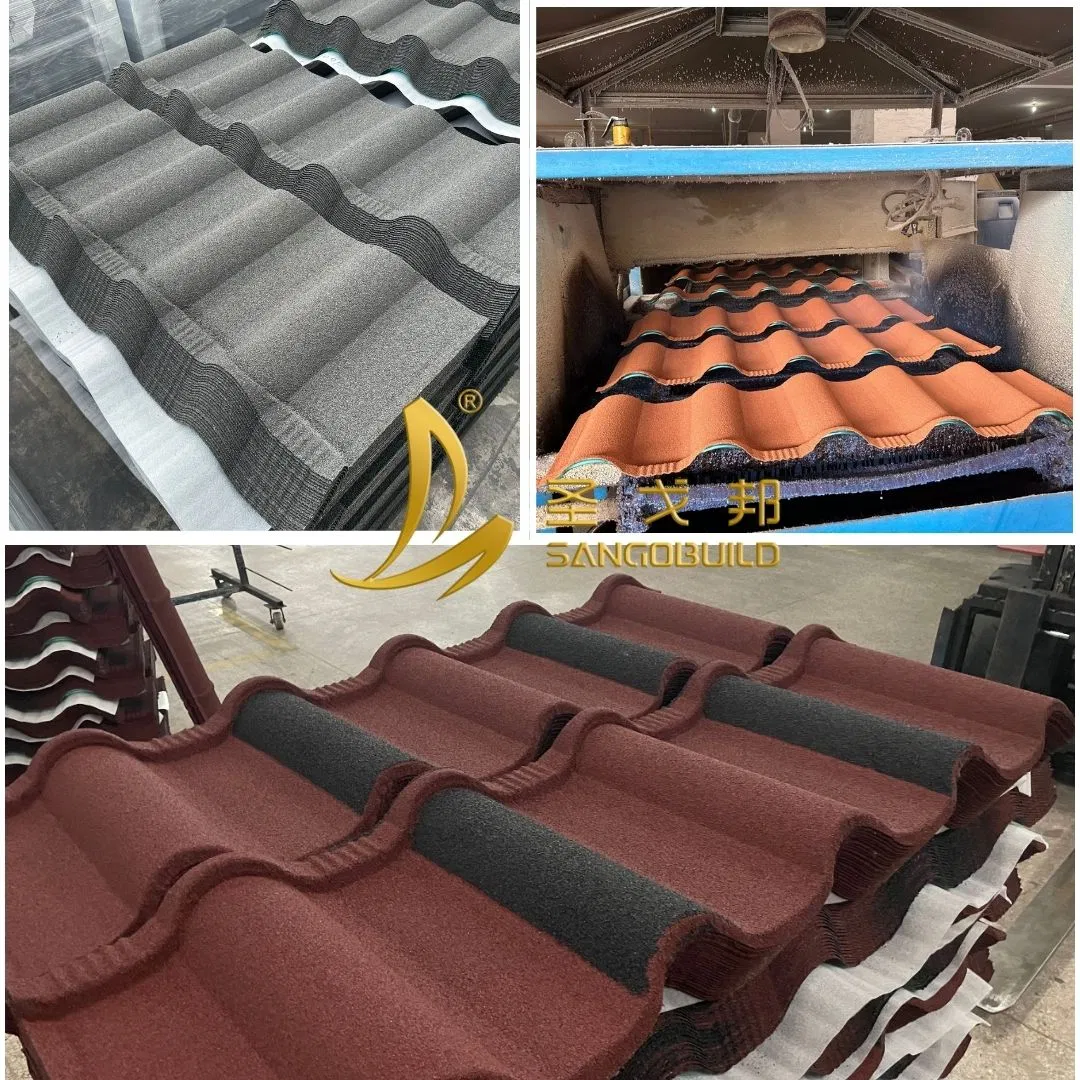 Каменные кровельные черепицы из оцинкованного алюминия