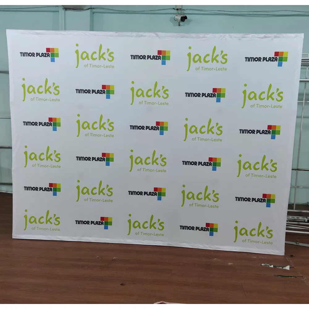 Custom Portable and Foldable Fabric Display Banners Pop-up Backdrop for Trade Show Advertising Curved Exhibit Pop up Wall Banner Stand