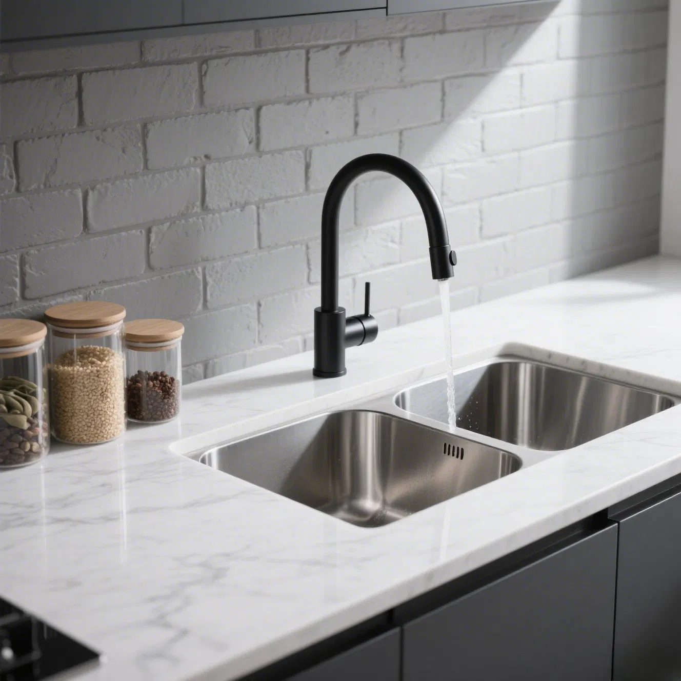 Versatile Kitchen Mixer Sanitary Ware Water Tap Adjustable Height Sink Faucet