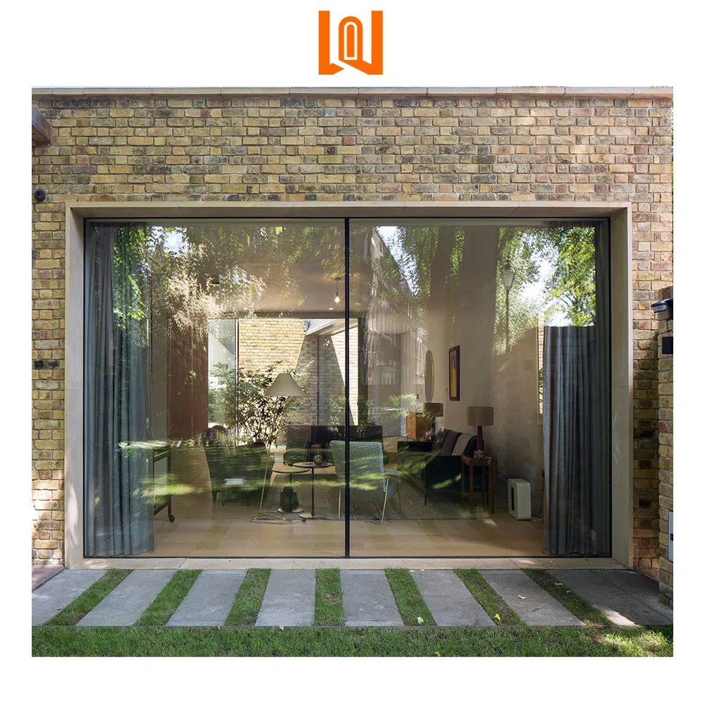 Exterior Soundproof Thermal Break Aluminum Slim Stackable Sliding Door