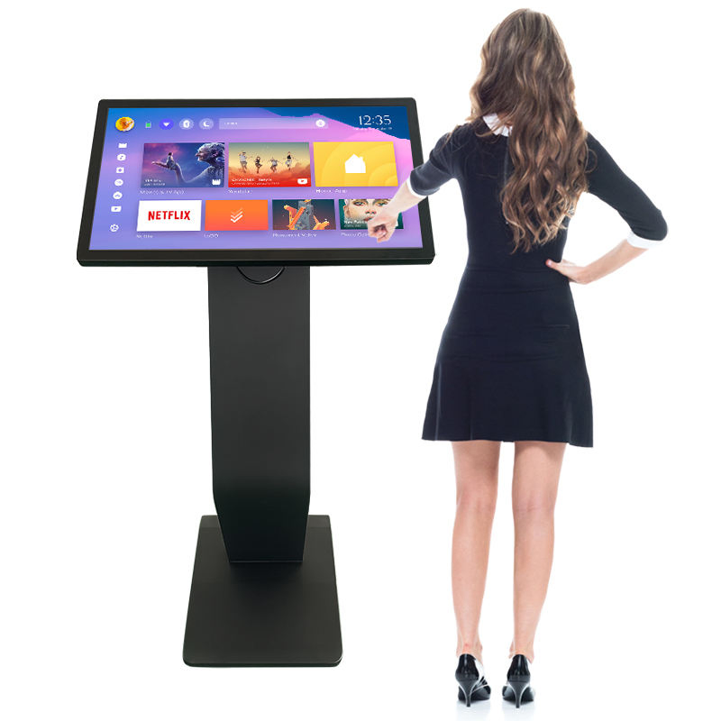 Горизонтальный сенсорный киоск для рекламы и информации